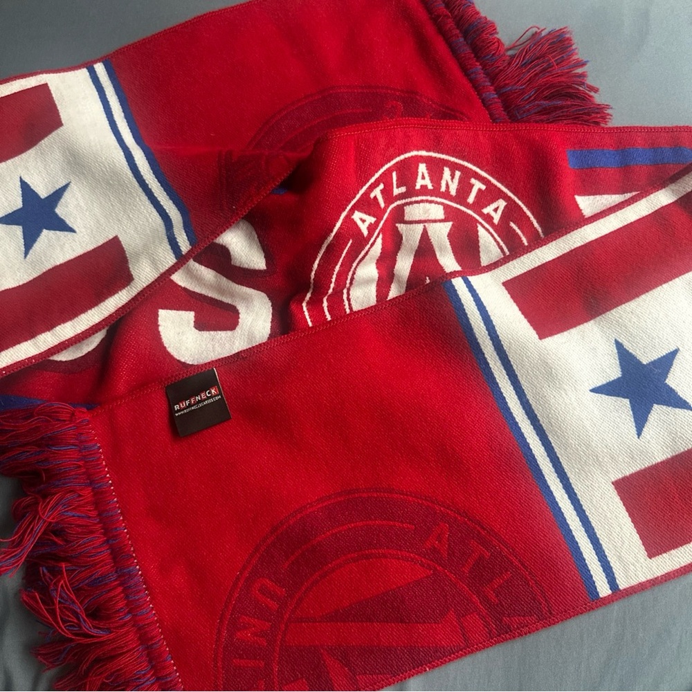 Red and White Atlanta United Scarf